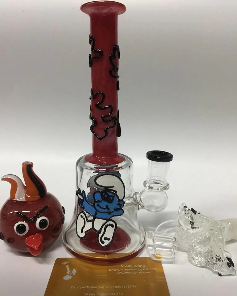 Hbking Waterpipe 2019 Hand Pipe Colorful Glass Water Pipe, DAB Rig, Art Work, USA Glass Water Pipe Bubbler Oil Rig Heady Glass Glassware