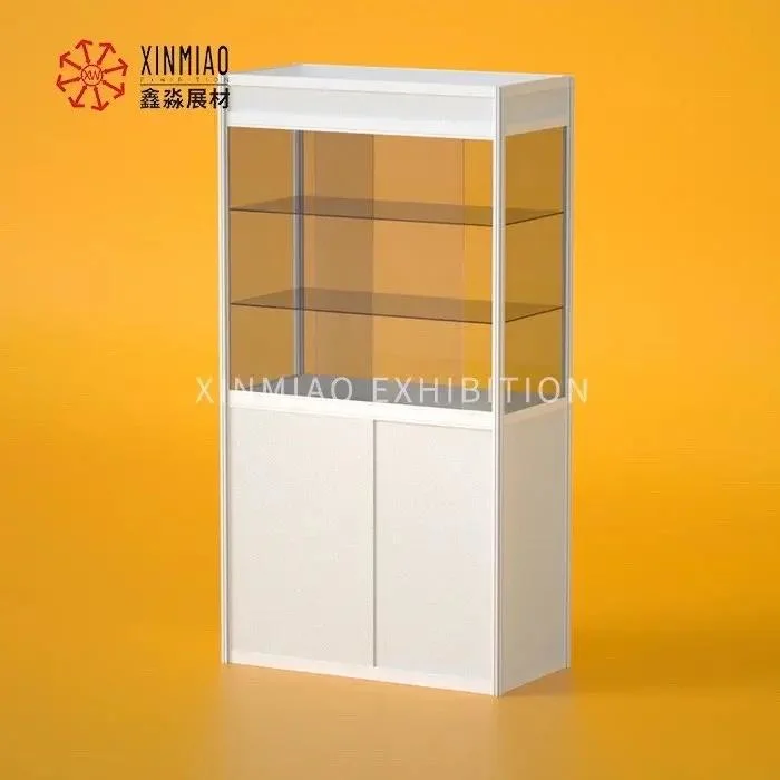 High View Customize Aluminum Profile Glass Exhibition Counter for Trade Show