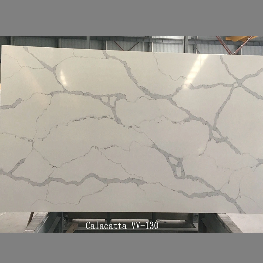 Quartz artificial SwLabs Branco Color Calacatta White Quartz Stone for Bancada/topo de gama DD2