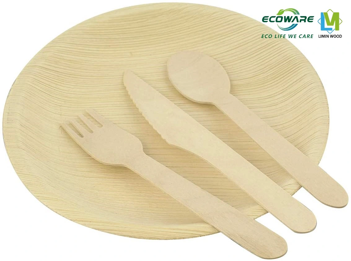 Disposable Bamboo Wooden Cutlery Set Eco Friendly for Travel and BBQ Camping