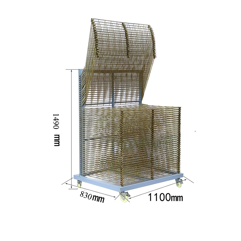 50 Layers Screen Printing Dryer Rack for T- Shirts Paper Drying