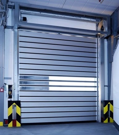 Energy Saving Security Fast Acting Thermal Insulated Overhead Rolling up Warehouse Coiling Spiral High Speed Metal Aluminum Alloy Commercial Garage Doors