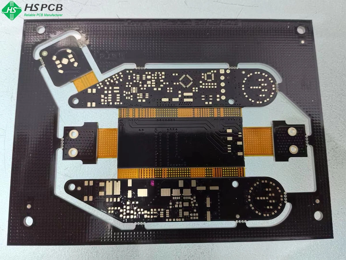 Cubreobjetos Pi Plus adhesivo Acero/refuerzo Ciego enterrado Vias rígido-Flex PCB Fabricante de la Junta