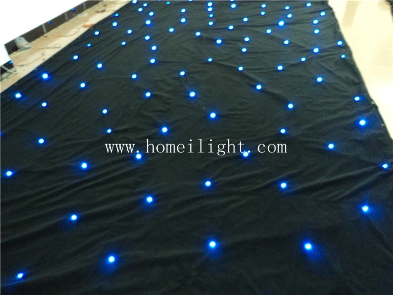 Colorful 3*8m RGB Tricolor Star Curtain with CE for Stage Performance and Party