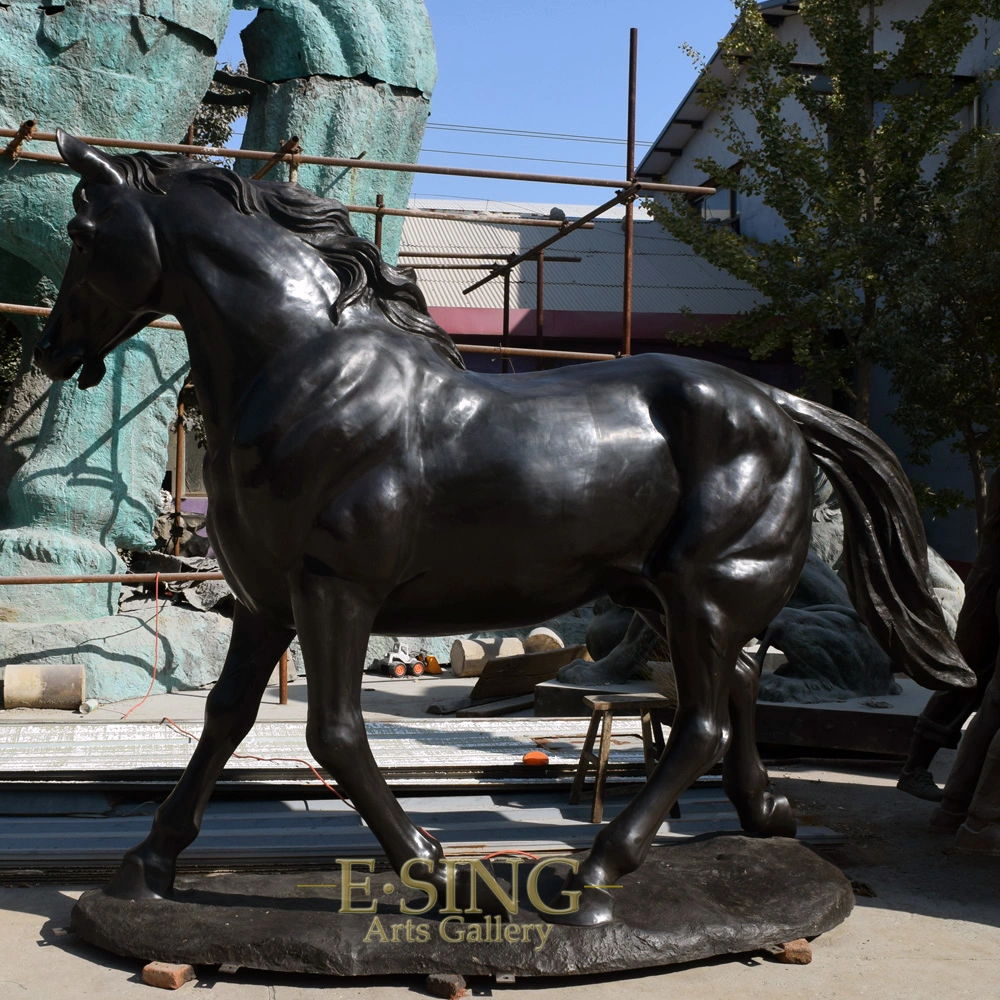 Large Size Outdoor Modern Cast Antique Bronze Horse Statue