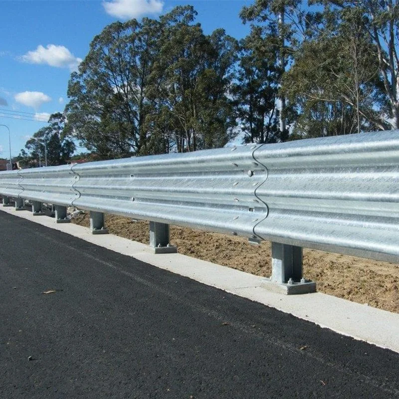 Road Safety Steel Hot DIP Galvanized W Beam Three Beam Highway Traffic Crash Barrier Guardrail