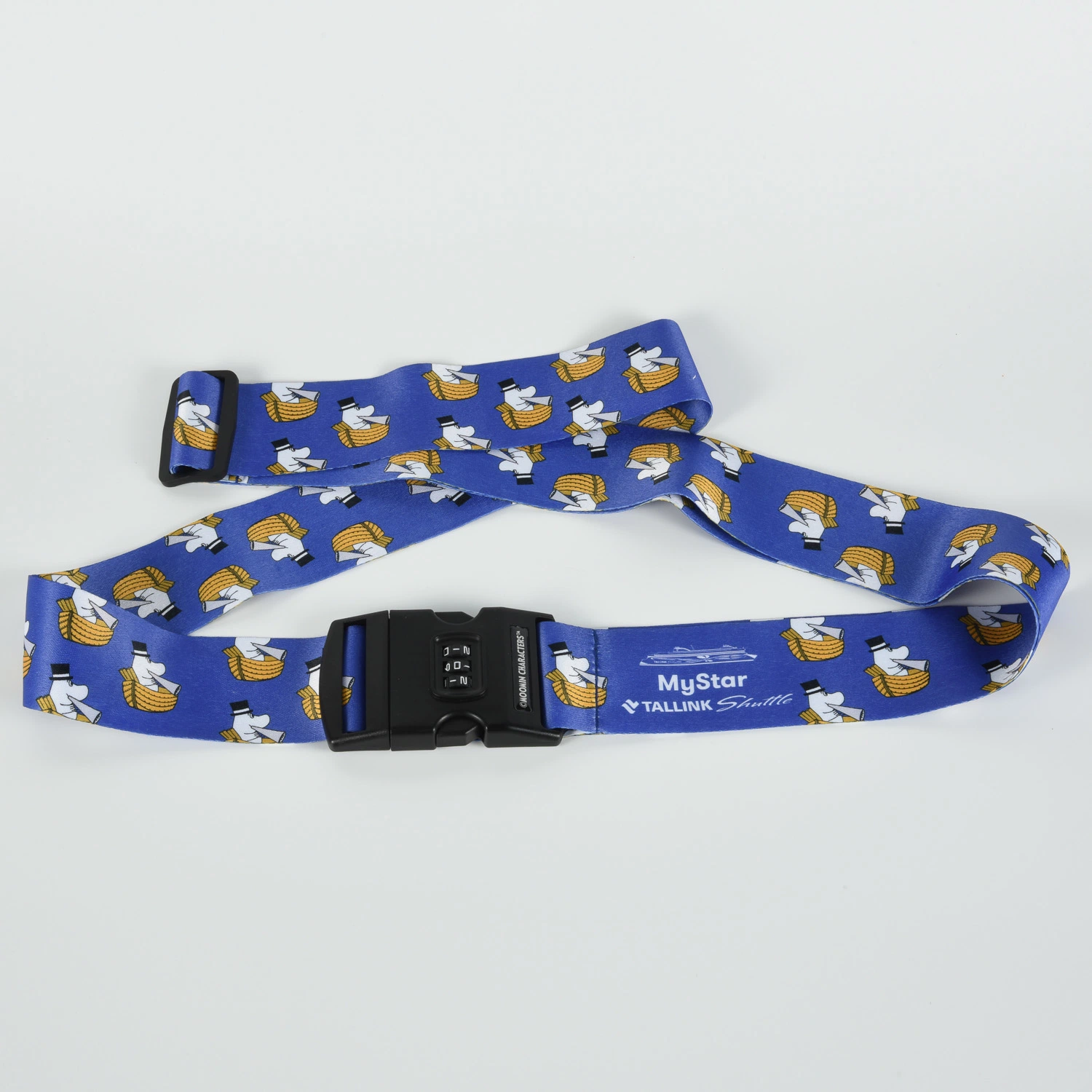 Promotion Custom Luggage Strap, Polyester Travel Suitcase Luggage Belt with Number Lock