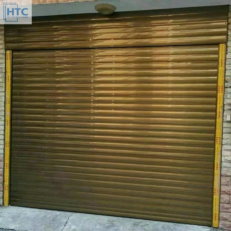 Residential Automatic Aluminum Roller Garage Door Double Layer PU Infilled Rolling Shutter