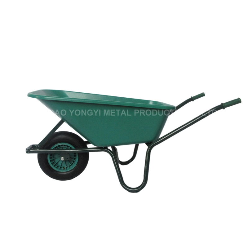 High quality/High cost performance  90L Metal Wheelbarrow with Plastic Tray for European Market