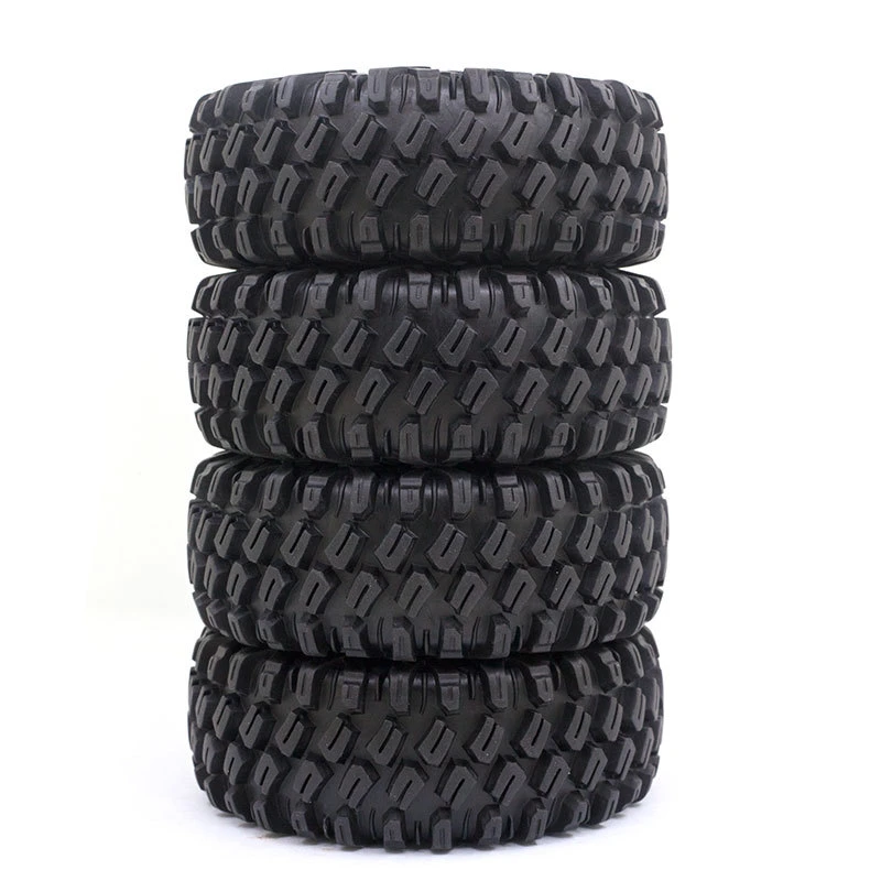 4PCS 130*50mm Coche RC 2.2 Ruedas neumáticos de goma para 1/10 RC Rock Crawler Axial Scx10 rr10 Wraith