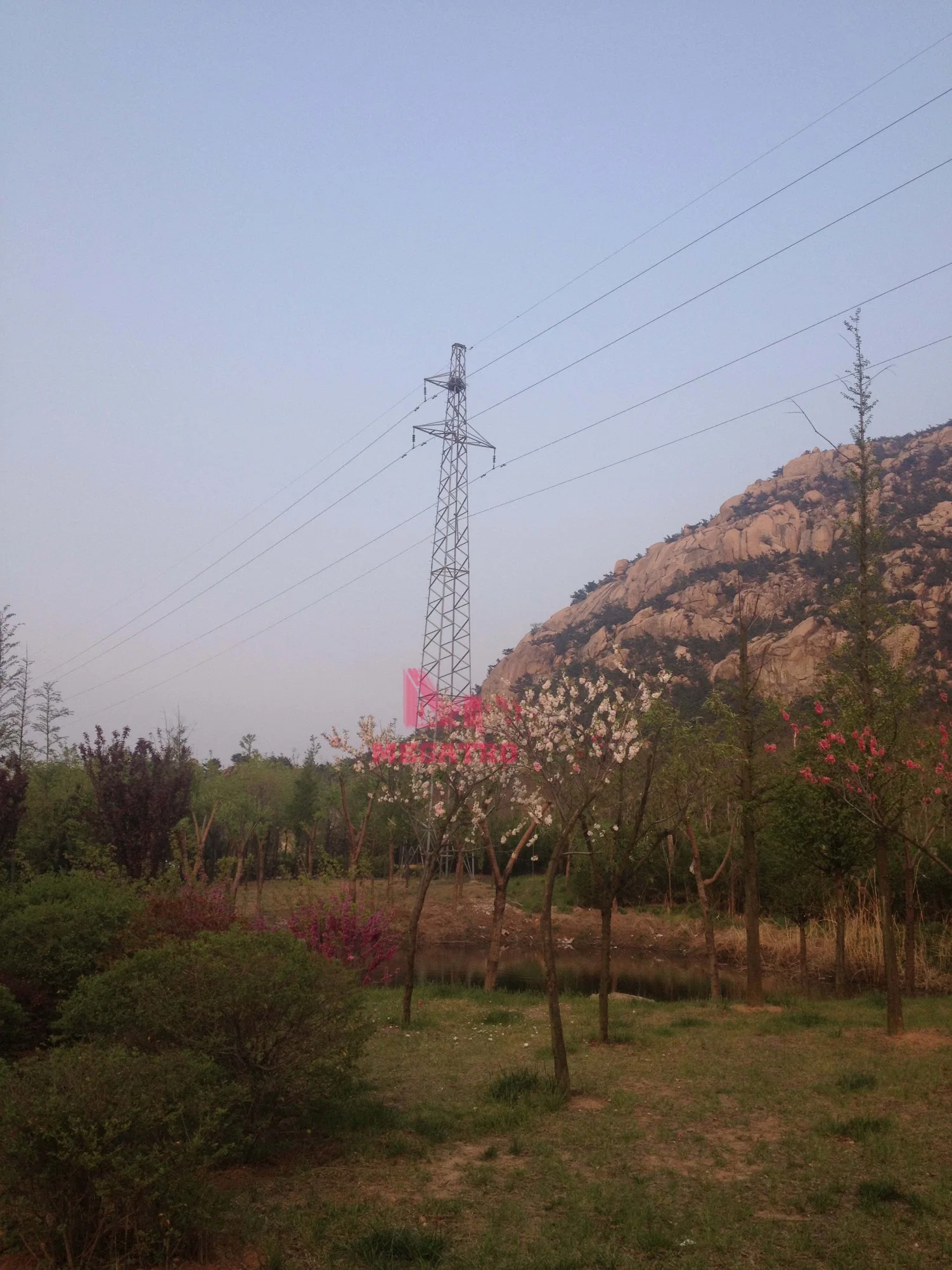 Megatro 35kv potência de linha Sc tangente e Transmissão Torre Pylon