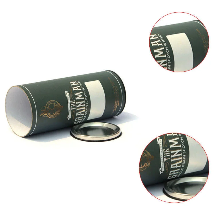 Custom Round Milk Powder Boxes Kraft Cylinder Packaging Box Paper Tubes for Snacks