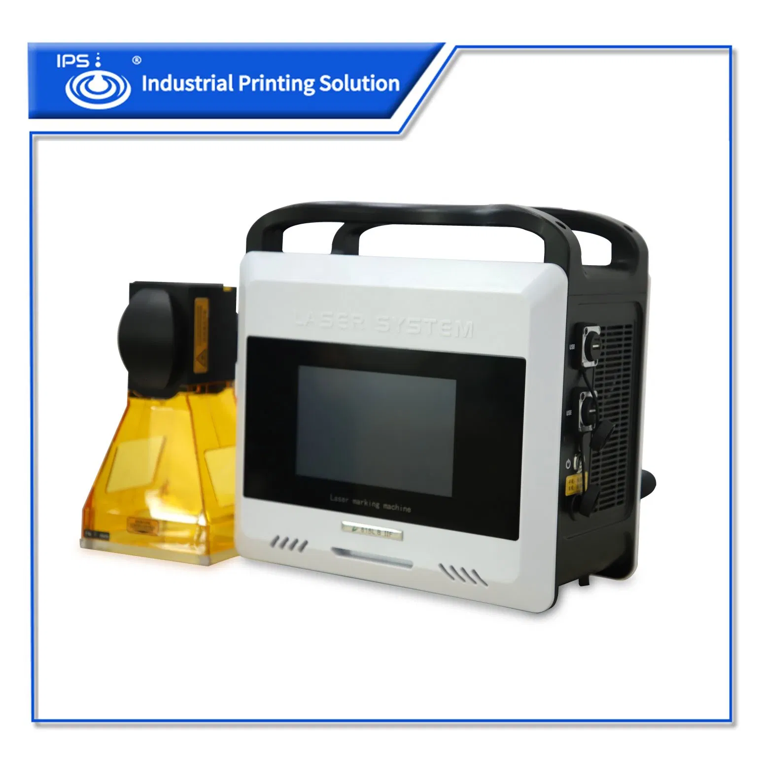 User-Friendly Air Cooling 50W Handheld Fiber Laser Printer Engraving Equipment for Logo Marking