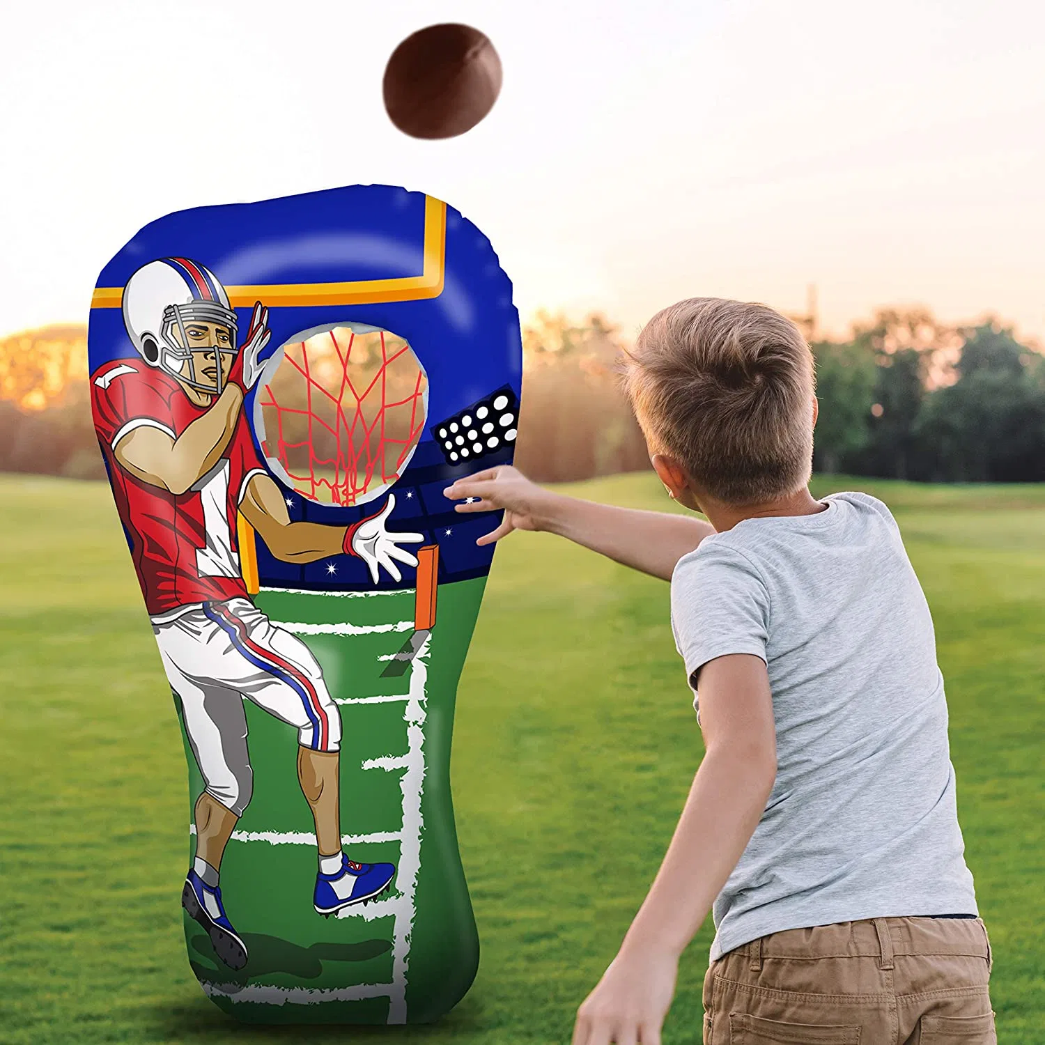 Aufblasbare Fußball Toss Target Party Spiel-Sets Sport Spielzeug