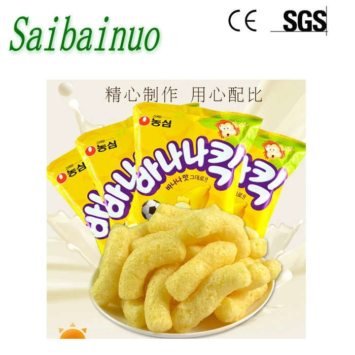 New Technology Cheese Balls Corn Puff Snacks Chips Making Machine Plant Pillow Core Filling Snacks Food Production Line