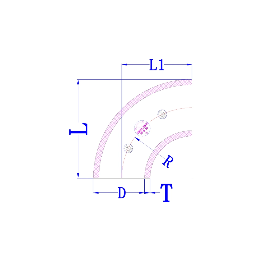 Pph PVDF Butt Welding Fitting Sxs 90 Degree Elbow