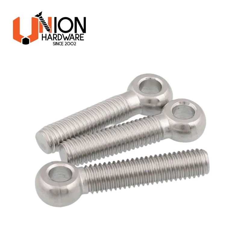 Factory Direct Supply Stainless Steel SUS 304 SUS316 Lag M6 M8 N10 Eye Bolts with Collared Head