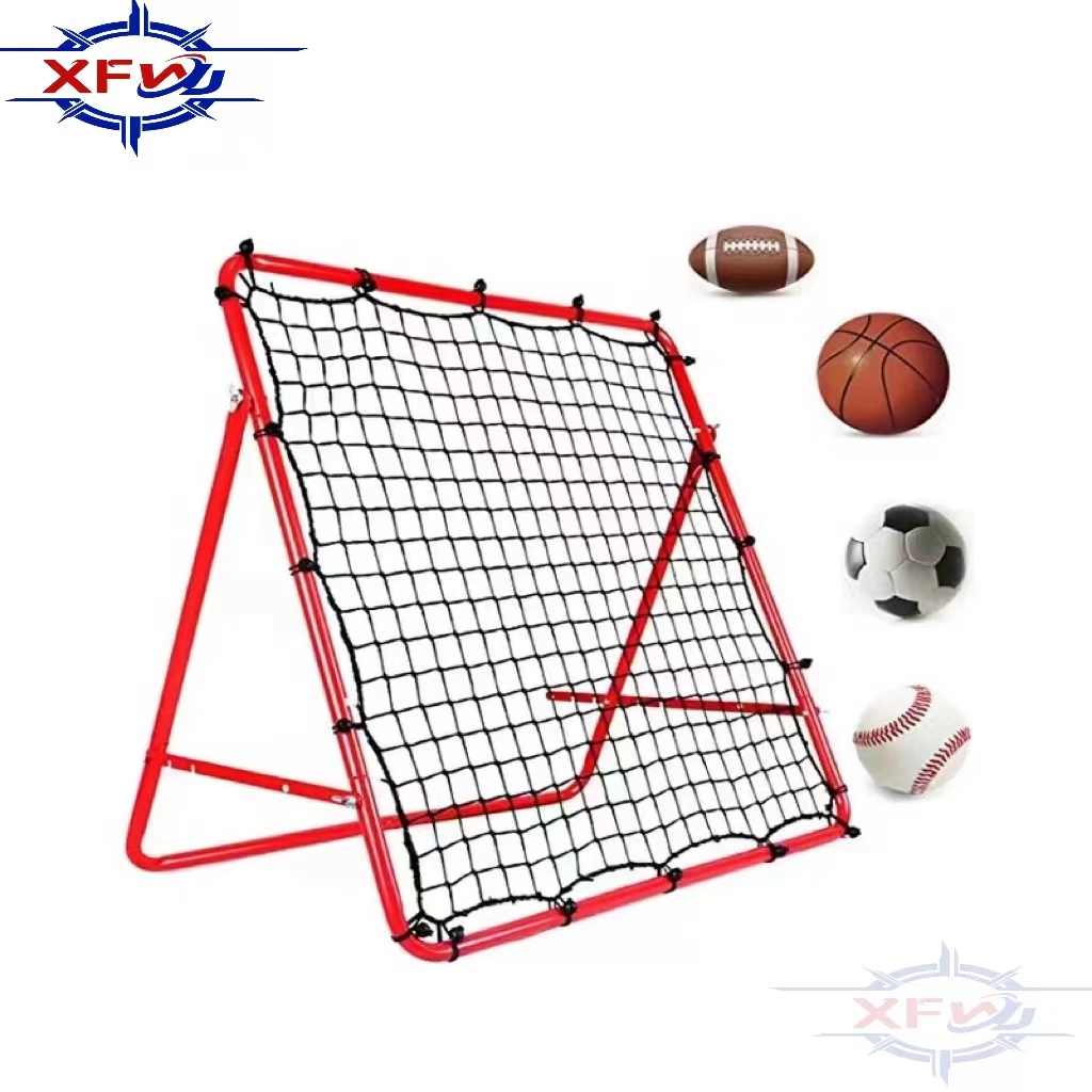 Portable Adjustable Soccer Rebounder Practice Foldable Football Training Kickback Target Goal Net