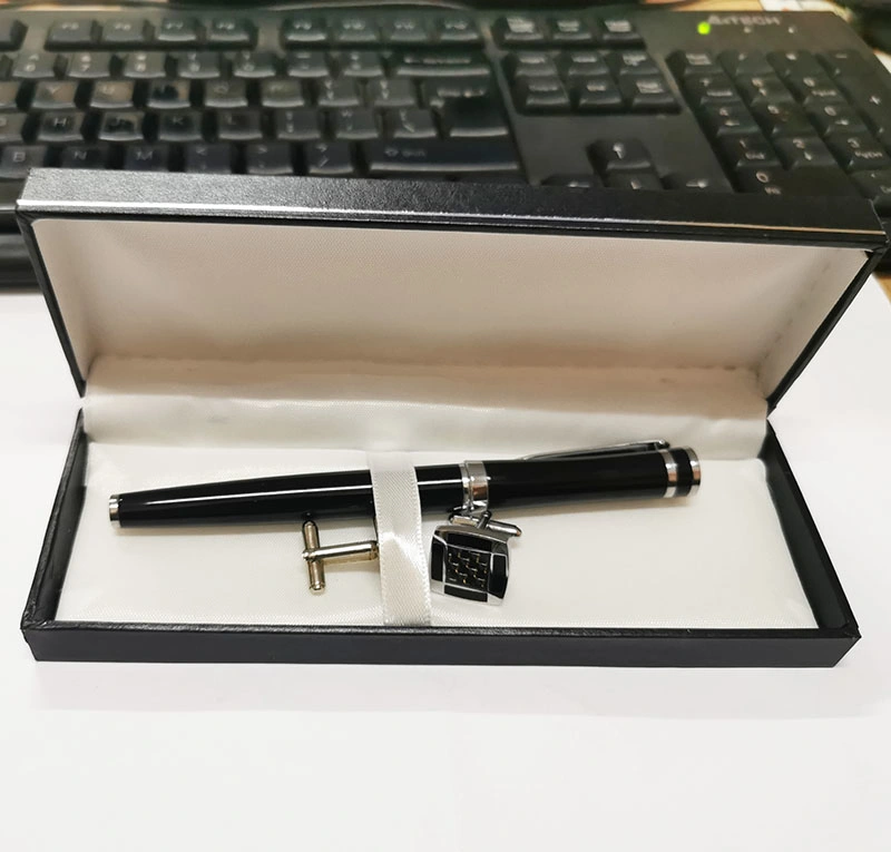 Customized Luxury Corporate Gift Set Executive Gel Pen and DIY Cufflinks