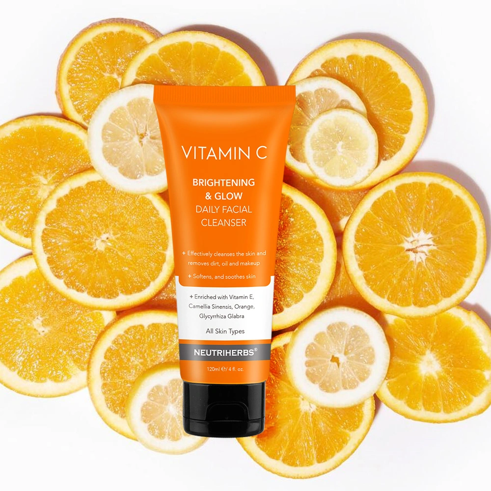 Wholesale Private Label Whitening Purifying Recommended Super Vitamin C Cleanser