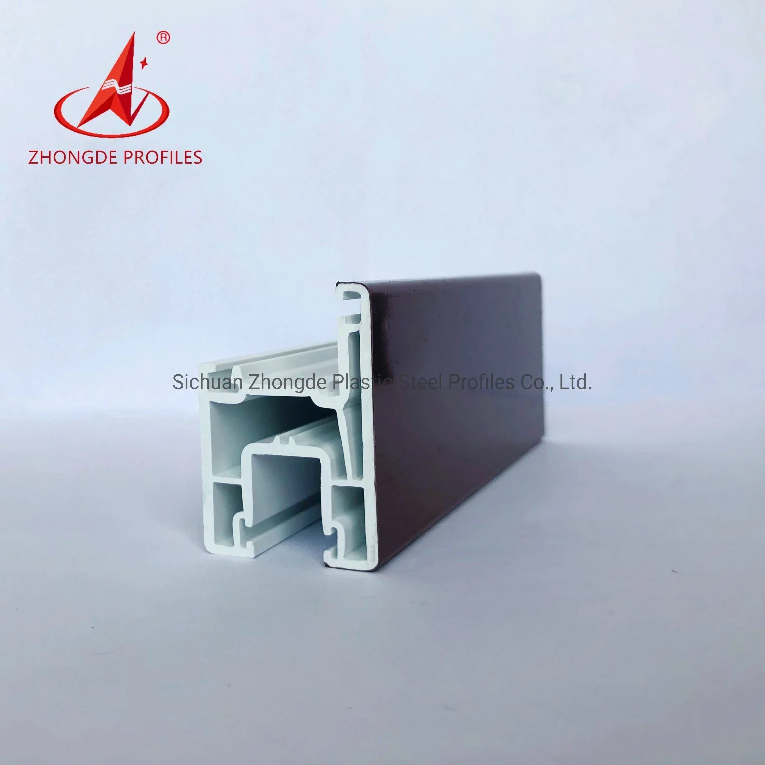 Zhongde Brand China High quality/High cost performance  ISO, SGS, CE UPVC/PVC Windows Doors with Glass Profiles Building Materials Factory Made by Germany Technology.