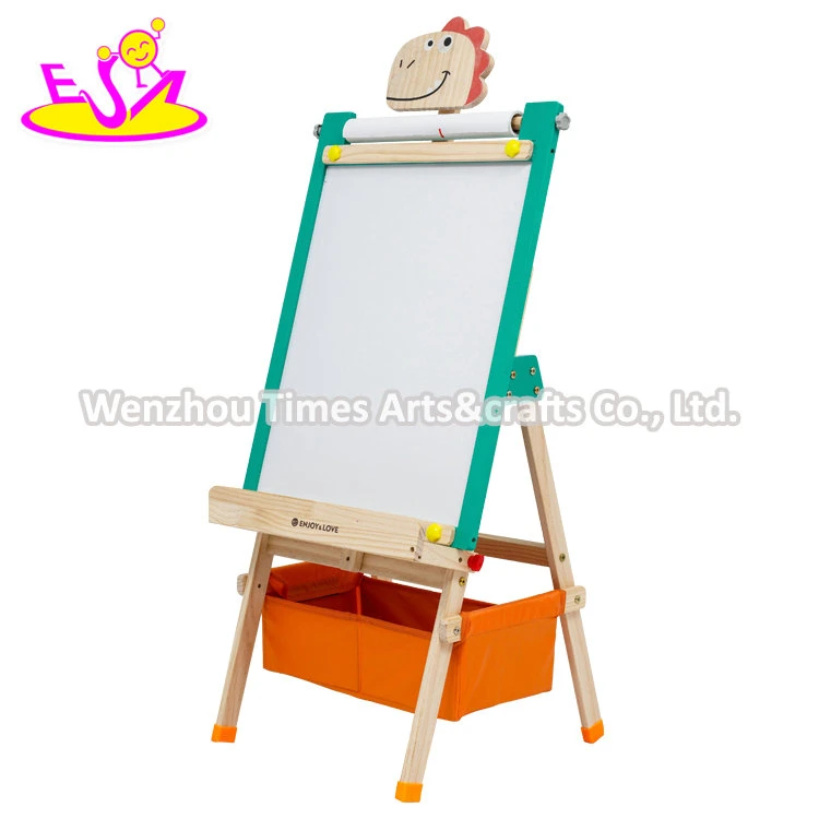 Niños Arte de madera de caballete magnética borrable Tablero de dibujo para niños W12b239