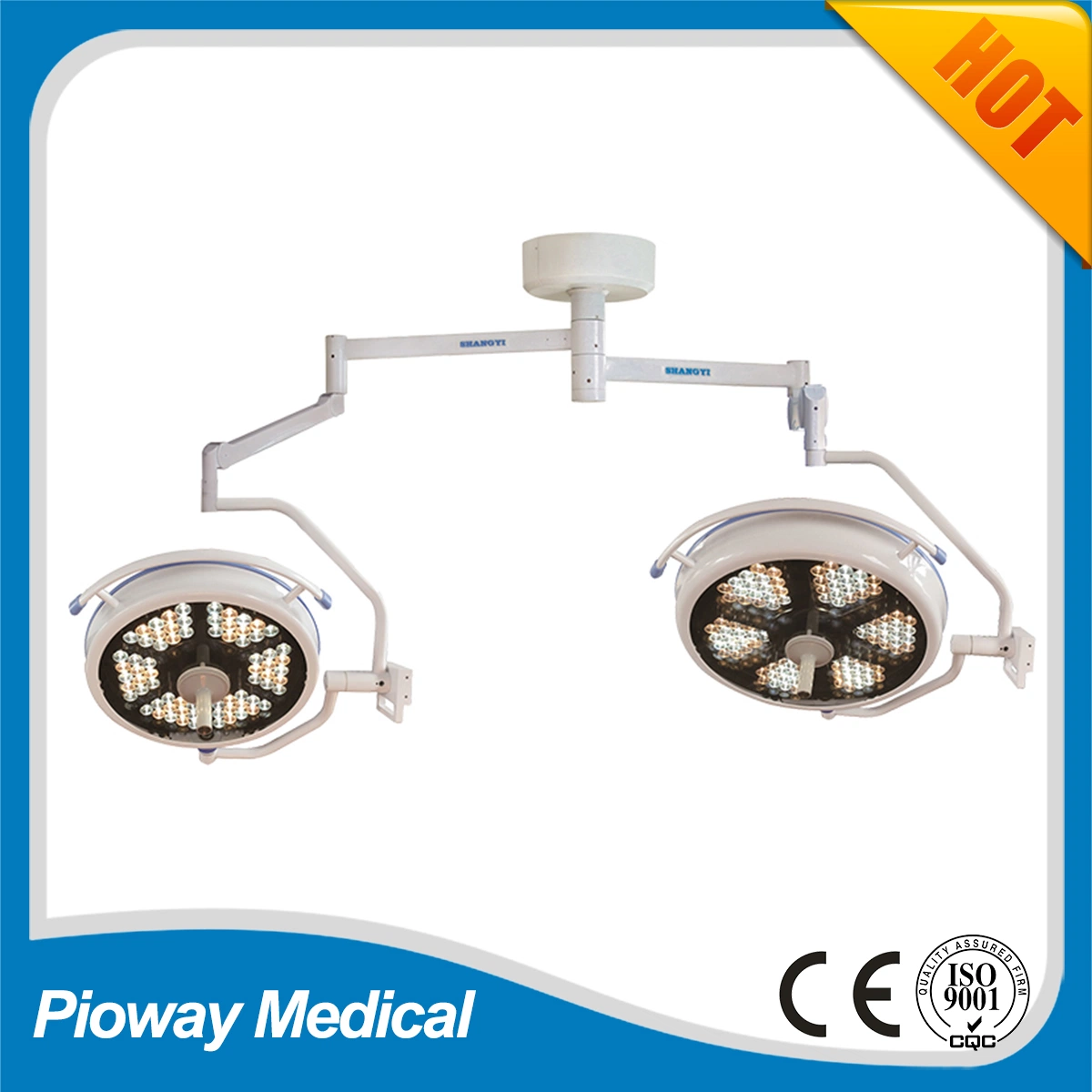 Surgical Shadowless Operating Lamp, Ceiling Type Double Head LED Light (700/500 LED)