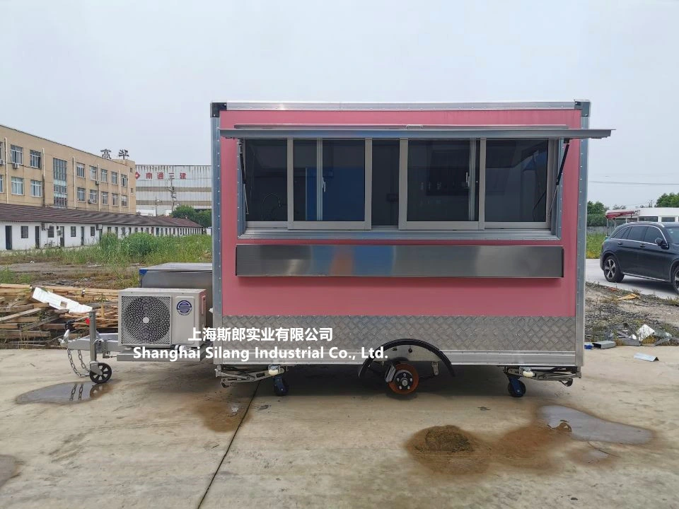 ألمانيا مخصص الولايات المتحدة الأمريكية الصغيرة Standard Concession Fast Food Trucks Mobile مقطورة غذائية