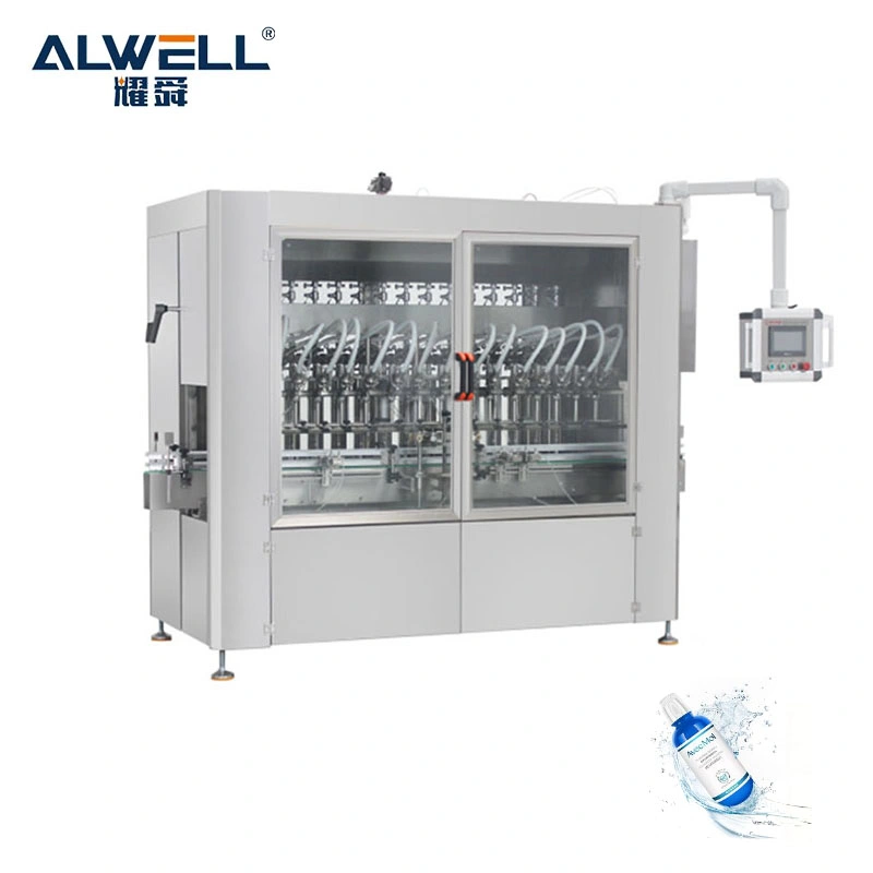 Automatic Alcohol Hand Sanitizer Gel Liquid Filling Machine for Chemical Industry with Capping Labeling Equipment