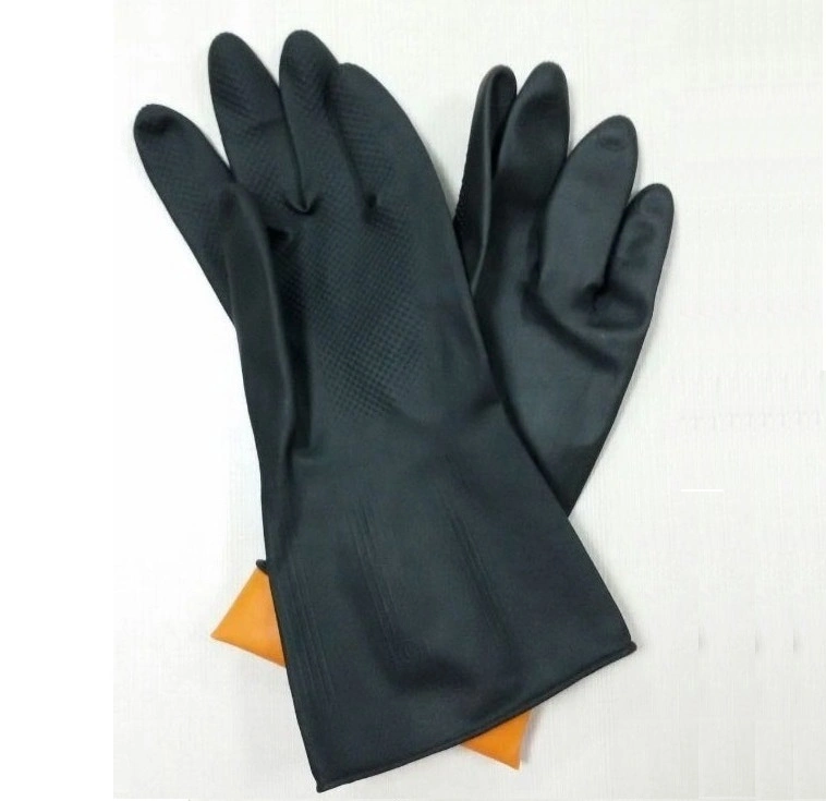 Black Latex Industrial Work Glove