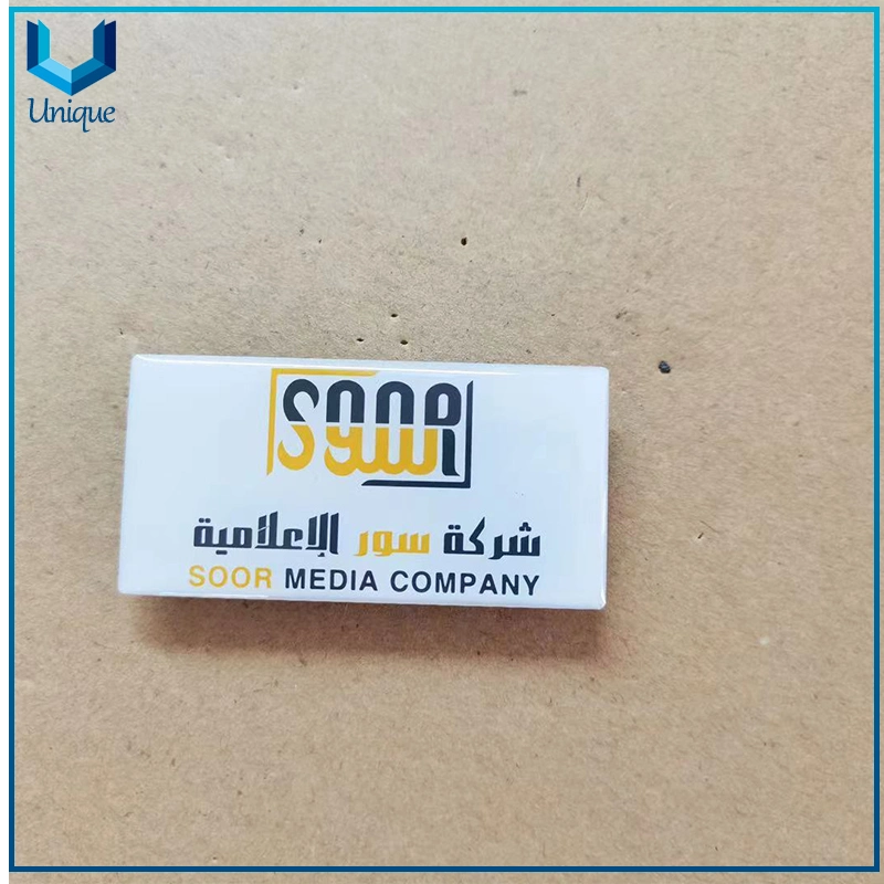 Custom Design Saudi Arab Brass+Printing with Epoxy Metal Brooch with Magnet, Factory Wholesale/Supplier Cheap Good Quality Offset Lapel Pin