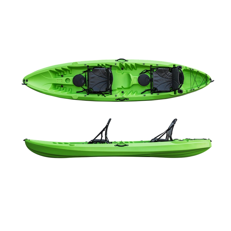 2-3 Person Recreational Plastic Rowing Boat Tandem Fishing Kayak
