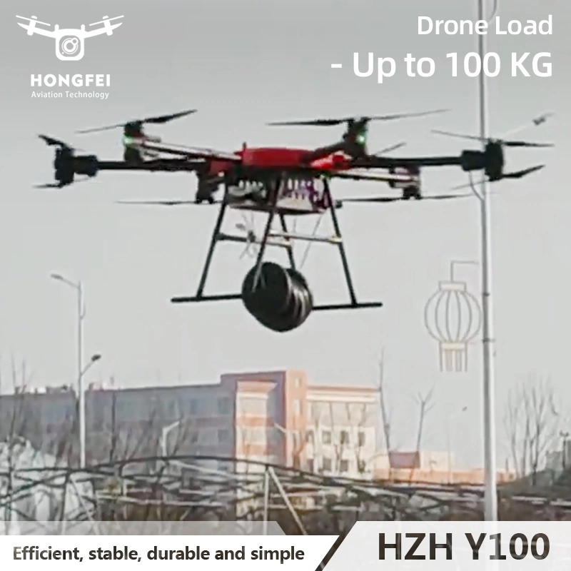 Industrial 100kg Payload Transporte cargo Drone para el transporte eficiente de la entrega