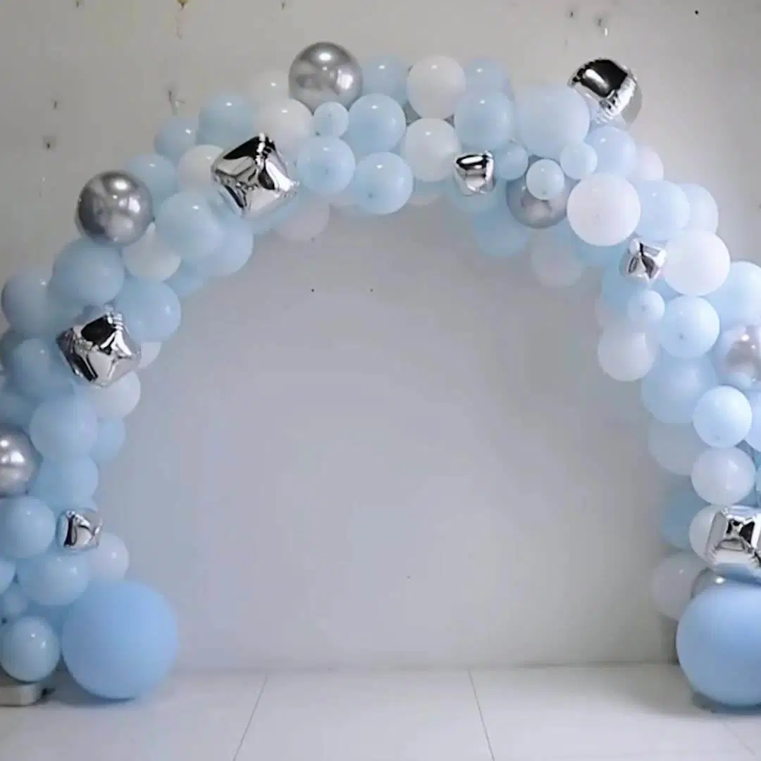 Multi Size Macarons Blue Balloon Arch Kit Birthday Party Theme Party Decoration Balloon