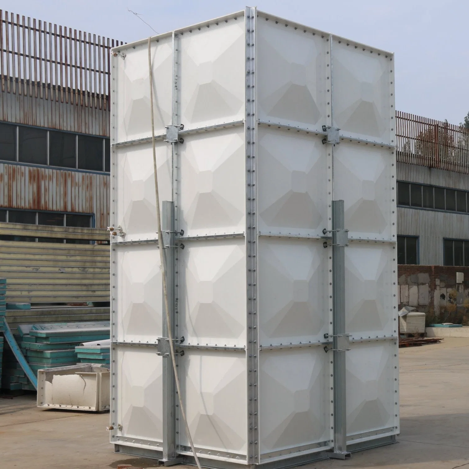 GRP Fiberglass Panel Drinking Water Treatment Storage Tank Manufacturer Supplier Price for Sale for Fire Fighting /Drinking Water with ISO and Wras Certificate