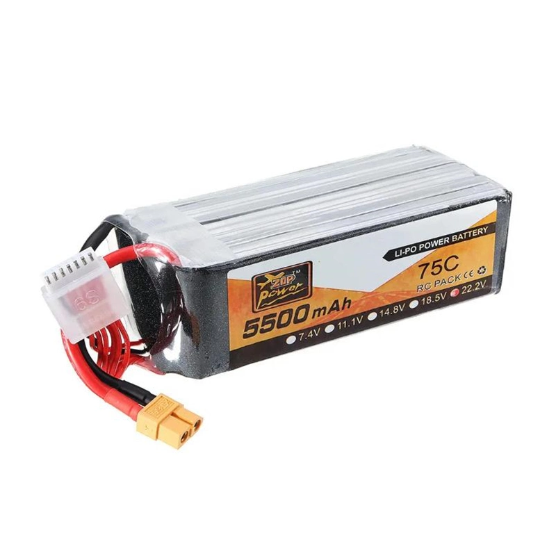 5500mAh 75c 22.2V RC Drone Battery Lipo Batteries with High Speed with Lipo Battery