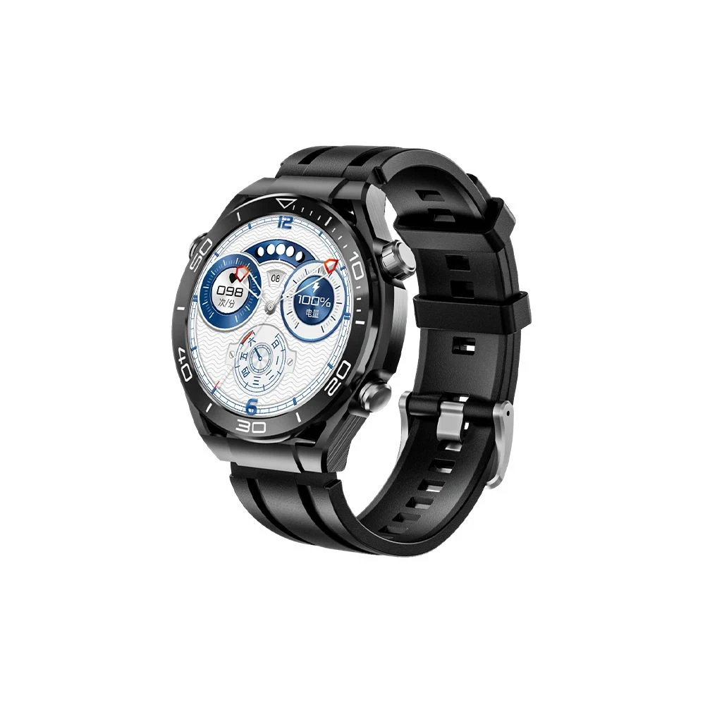 Les hommes en acier inoxydable de mesure de la profondeur de plongée Compass Watch Sport de plein air Smart Montres Montres de plongée de cadeaux de regarder les montres de plongée Reloj inteligente