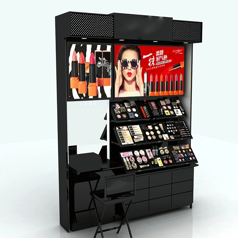 Shopping Malls Booth Cosmetic Display Cabinet