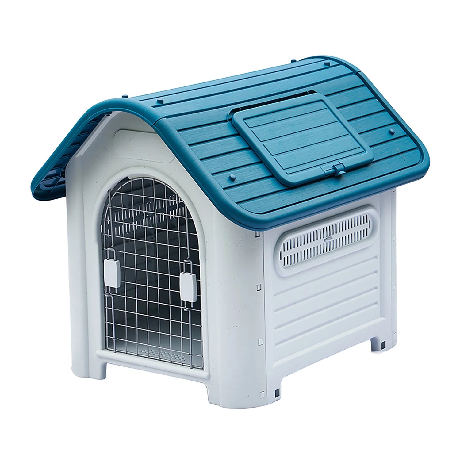 Eco-Friendly Waterproof Cheap Modern Small/Puppy Removable Dog Kennel Outdoor Comfortable Ventilate Luxury Plastic Dog Cage Pet House for Backyard Garden