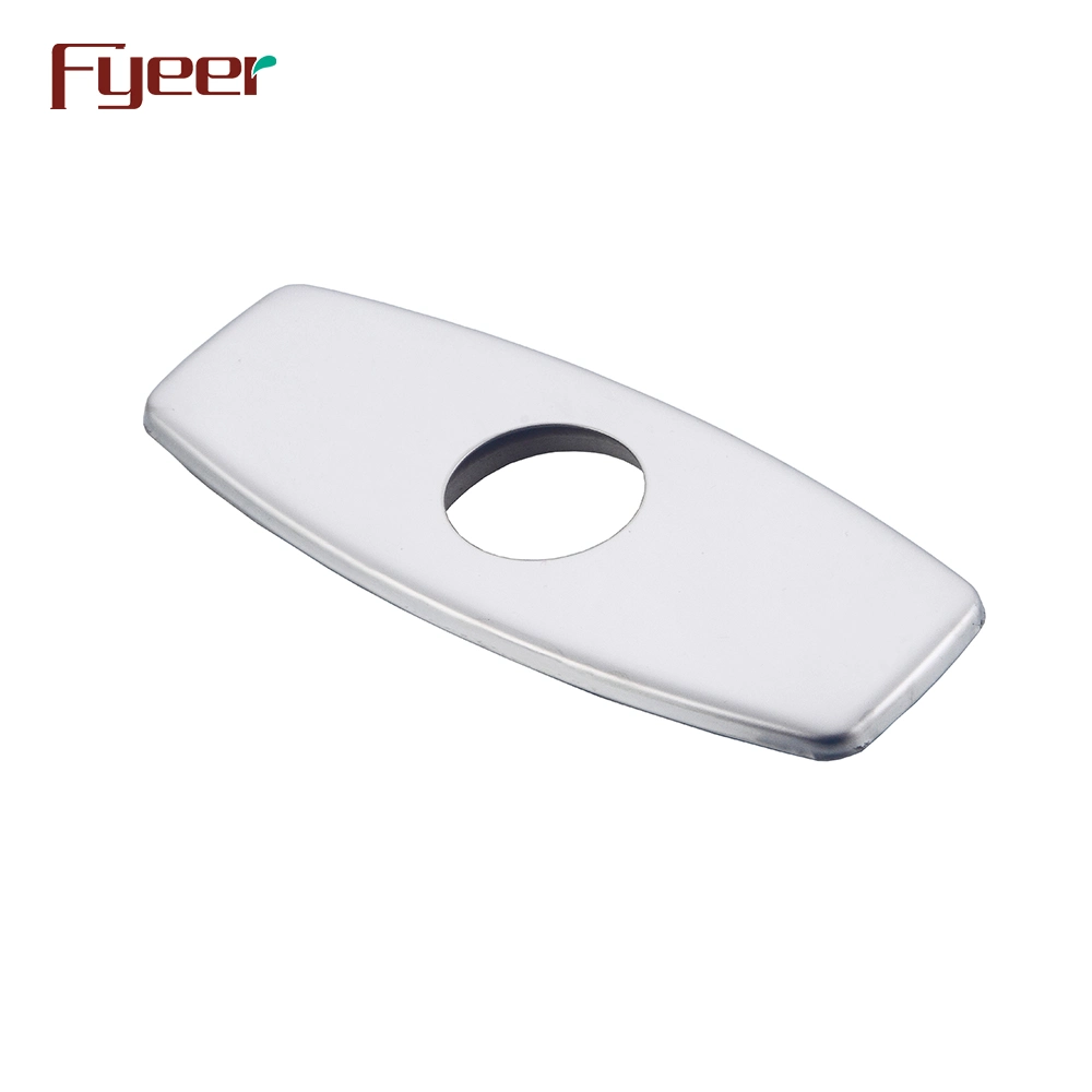 Fyeer Stainless Steel 6 Inch 3 Hole Basin Faucet Cover Deck Plate