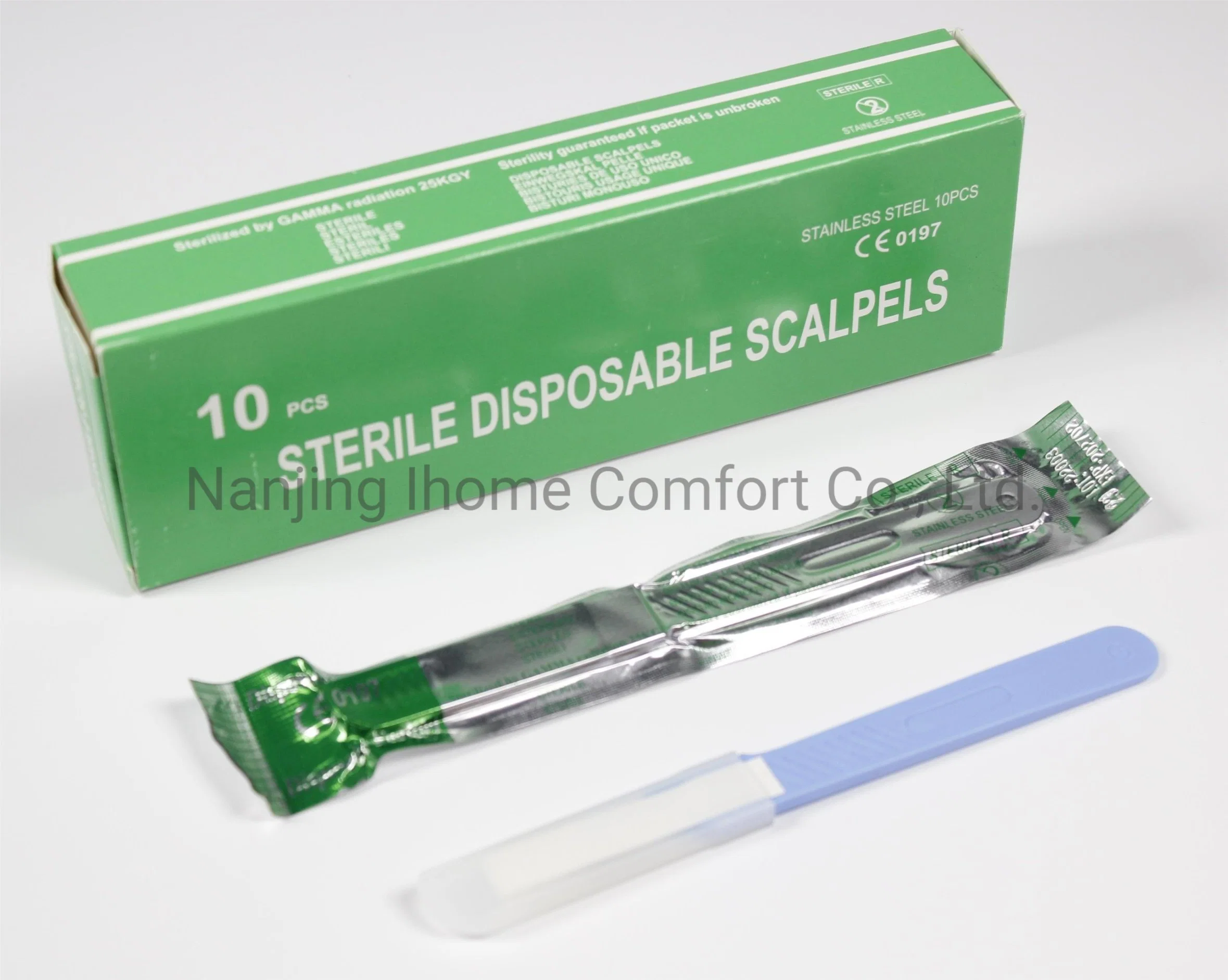 Factory Wholesale/Supplier Use Medical Disposable Sterile Stainless Steel Carbon Steel Surgical Scalpel Blades with CE ISO