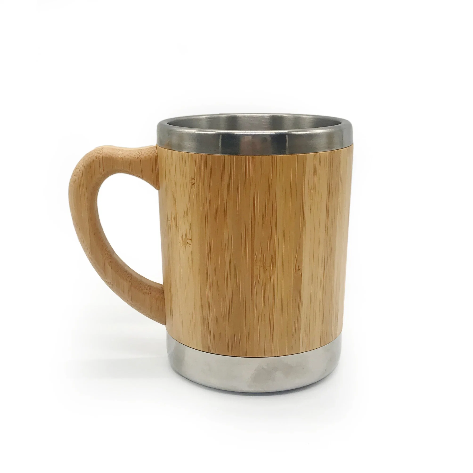 Caneca de café personalizada Bamboo Cup Bamboo com interior em aço inoxidável