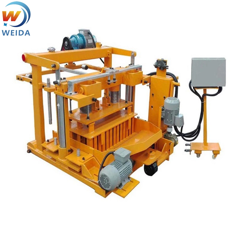 China Cement Concrete Stone Paving Mobile Brick Making Machine