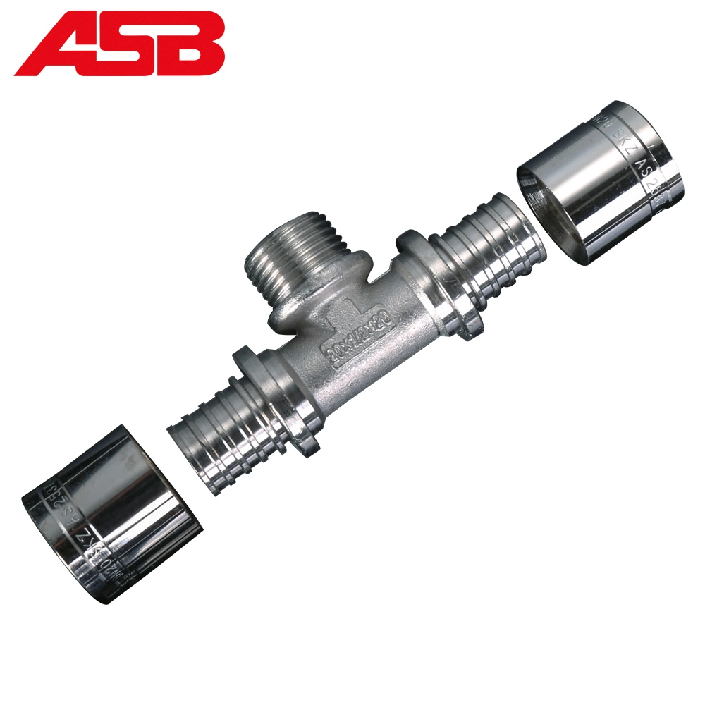 Asb Multilayer Composite Pex Pipes Connected with Brass Press Fittings for Plumbing Supply System