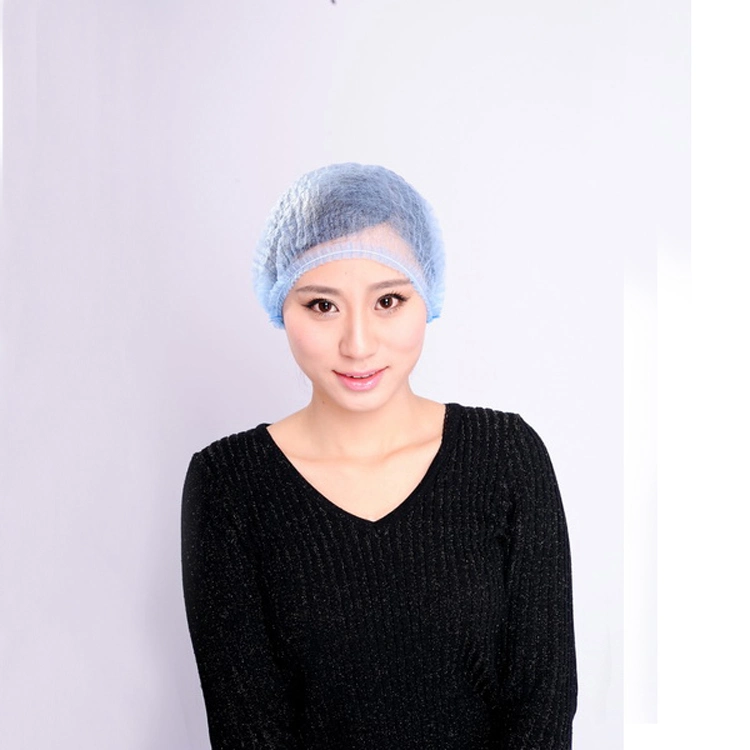 Health Care Sanitary Elastic Nurse Hair Net Disposable Bouffant Cap