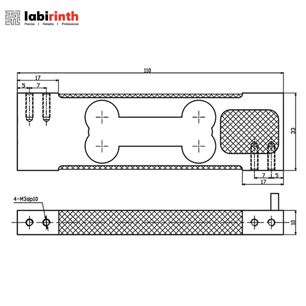 LC1110 0,2 кг0,3 кг0,5 кг1 кг Датчик Тензодатчик для упаковочной шкалы