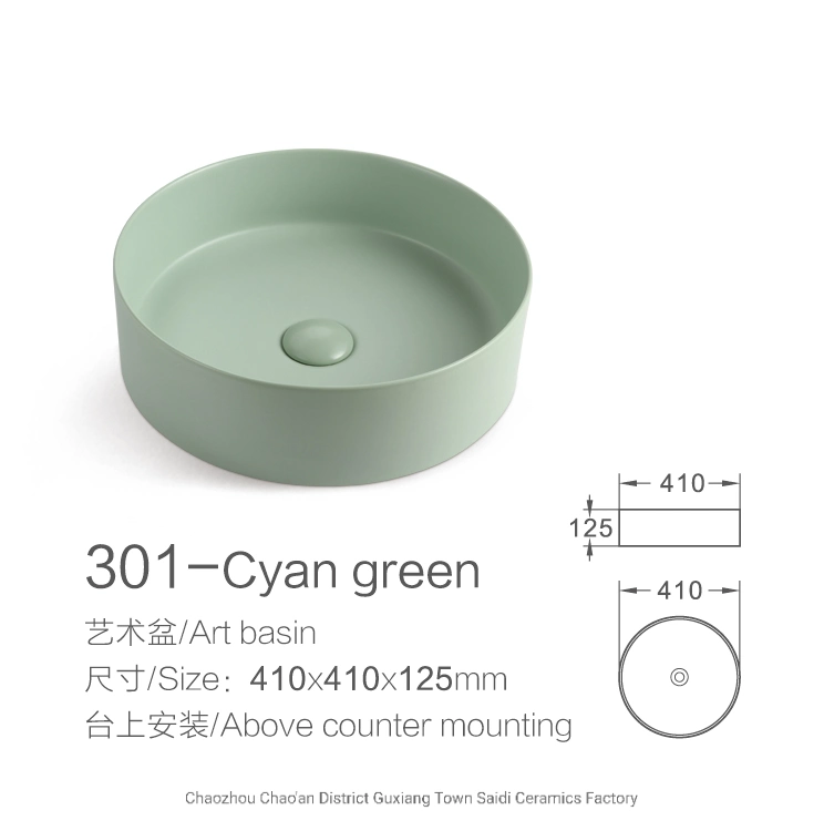 China Wholesale/Supplier Sanitaryware Bathroom Furniture Sink Ceramics Wash Art Basin (b301)