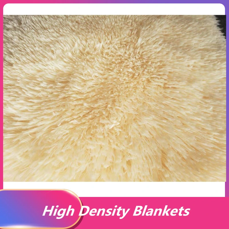 Polyester PV Plush Area Shaggy Rug Pad with Dotted or PVC Back Plush Blanket Carpet Rug