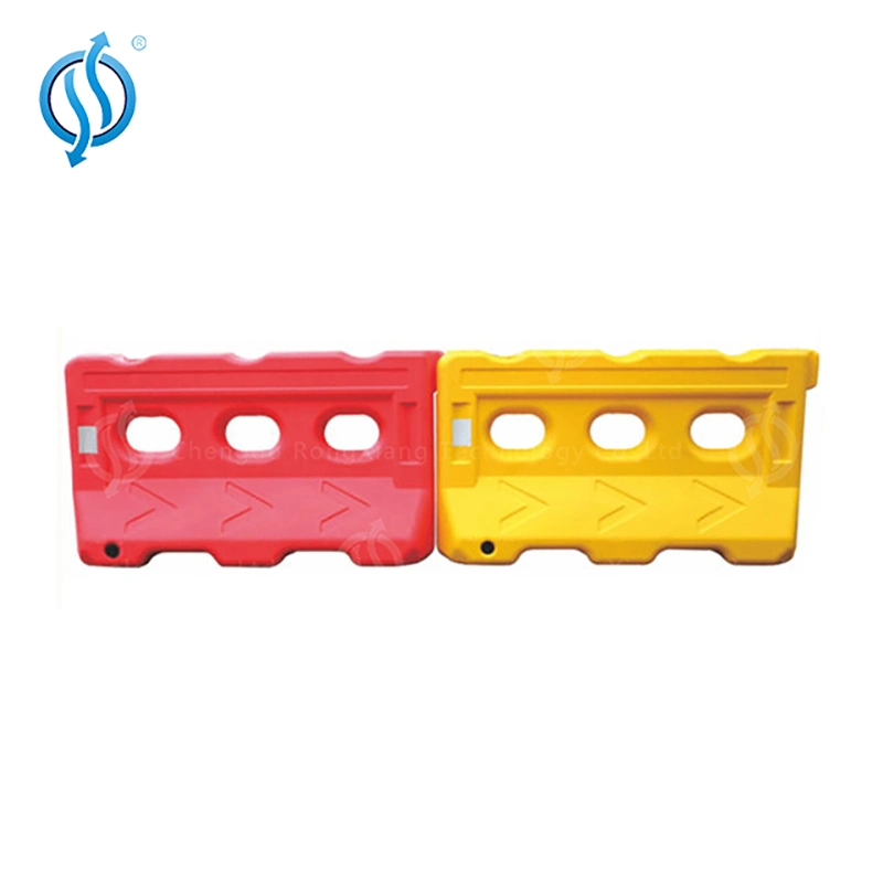 Water Filled Construction Isolation Yellow Plastic Road Traffic Expandable Barrier