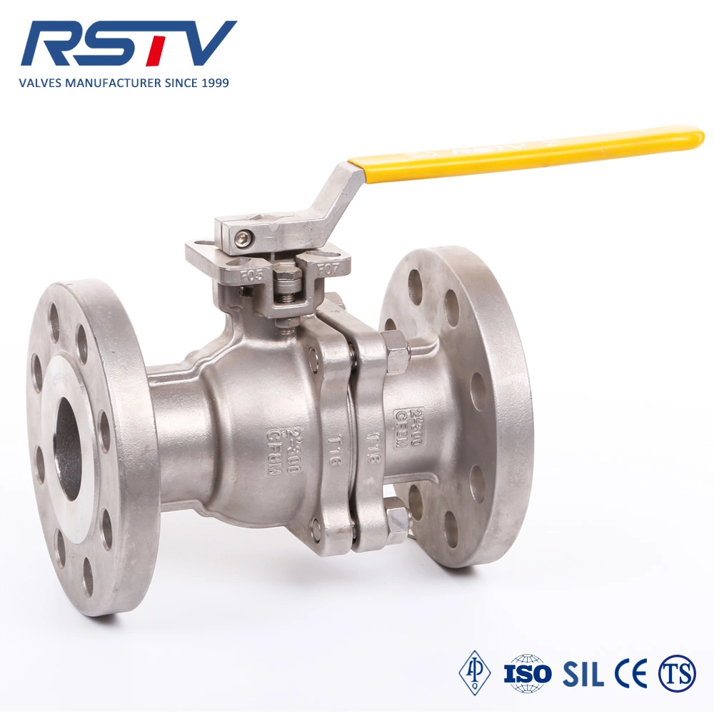 2PC Floating Flange Ball Valve API&ASME&DIN&JIS Stainless Steel CF8m / CF8 / Wcb with ISO 5211 Direct Mounting Pad